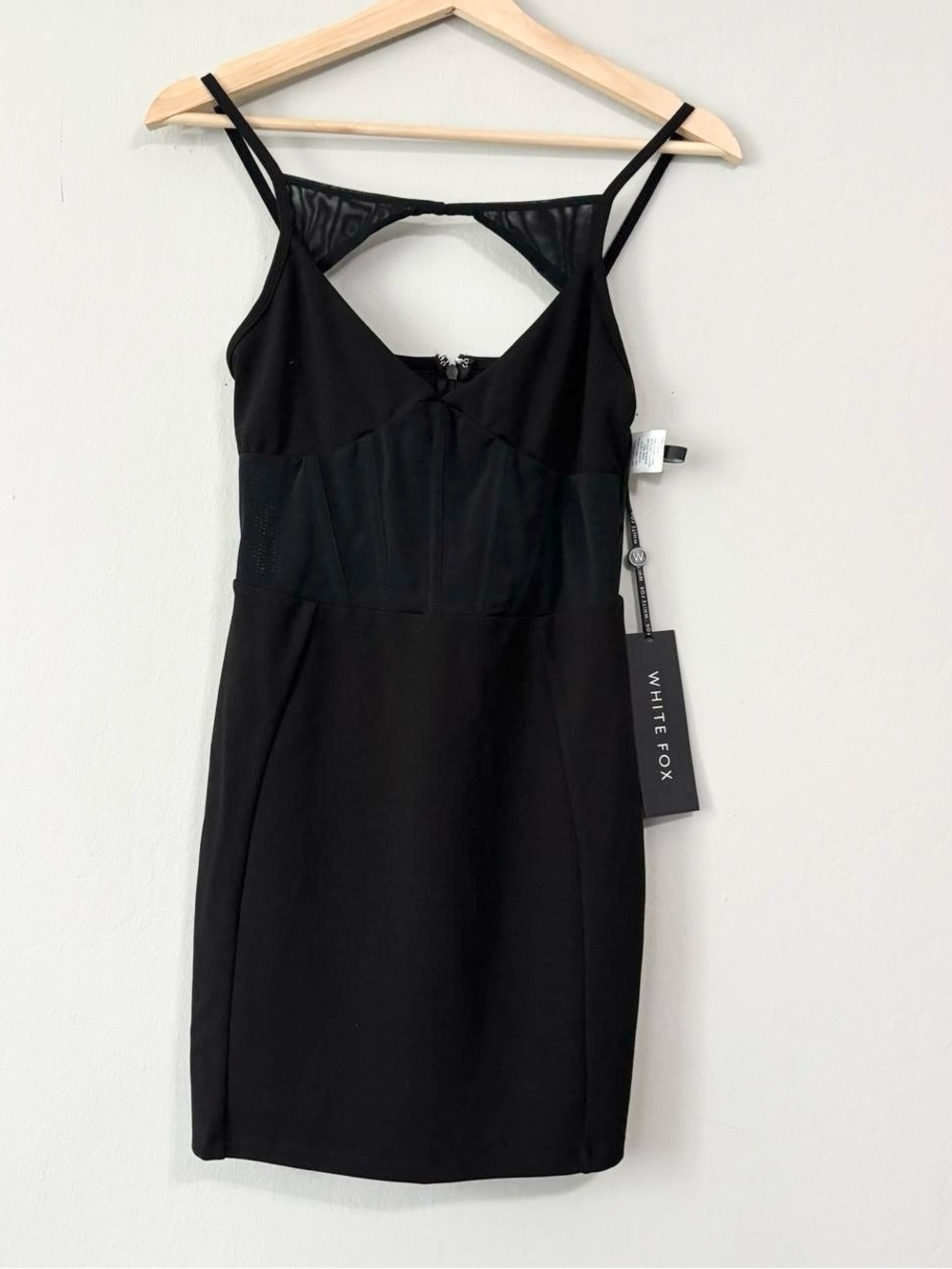 NEW White Fox Look My Way Black Mini Dress
